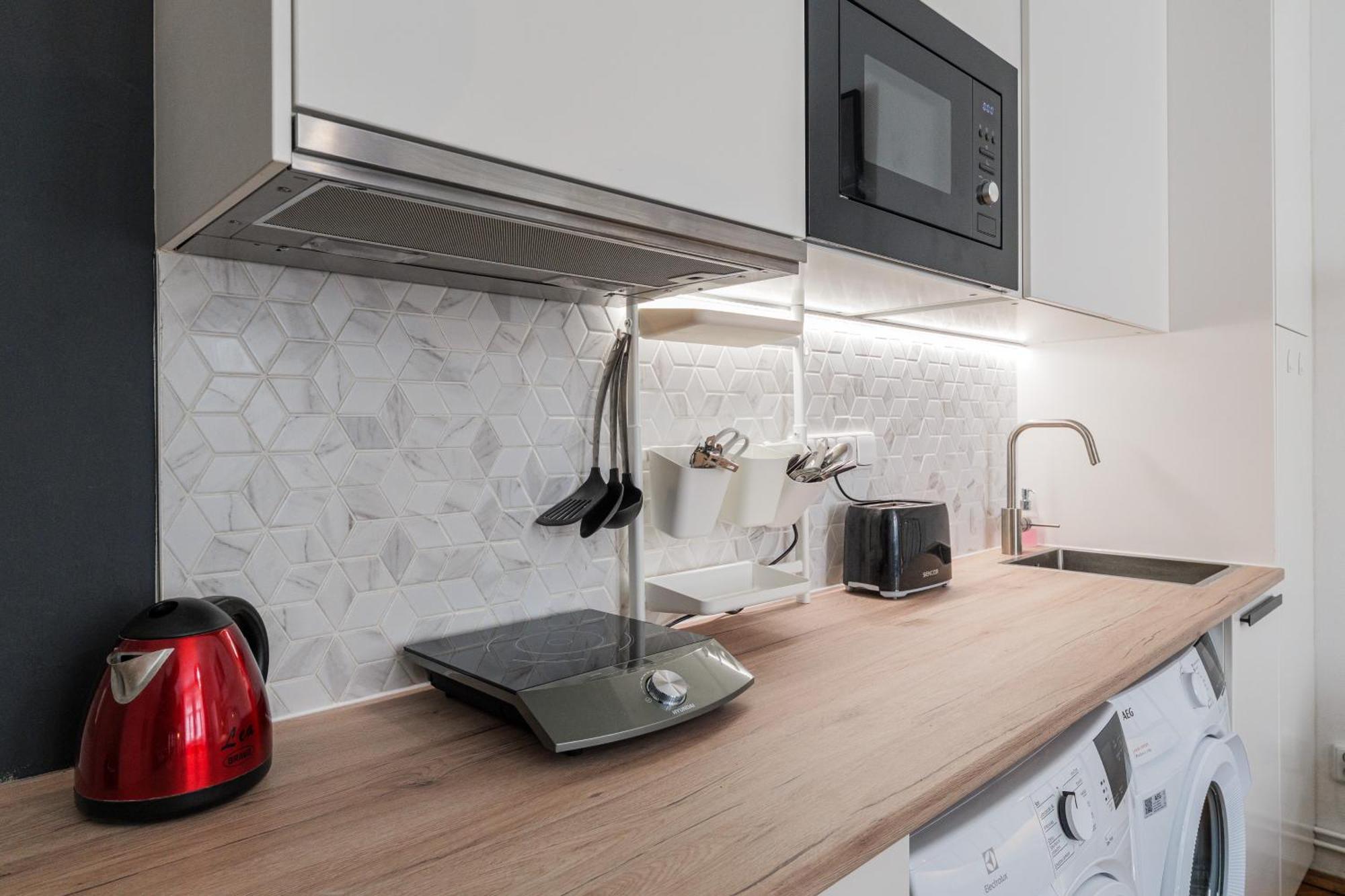 Bright Downtown Studio Praha Bagian luar foto